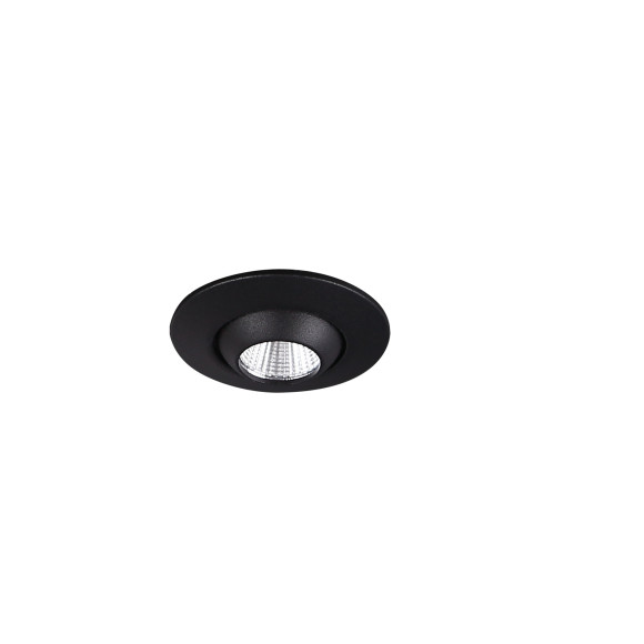 MAXLIGHT H0105 OPRAWA WPUSTOWA MAX YUCA ROUND TILTED BLACK 3W