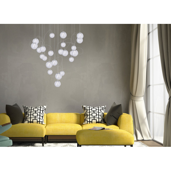 MAXLIGHT P0386 LAMPA WISZĄCA ZOE 24x1,5W CHROMOWA MAXLIGHT P0386 LAMPA WISZĄCA ZOE 24x1,5W CHROMOWA