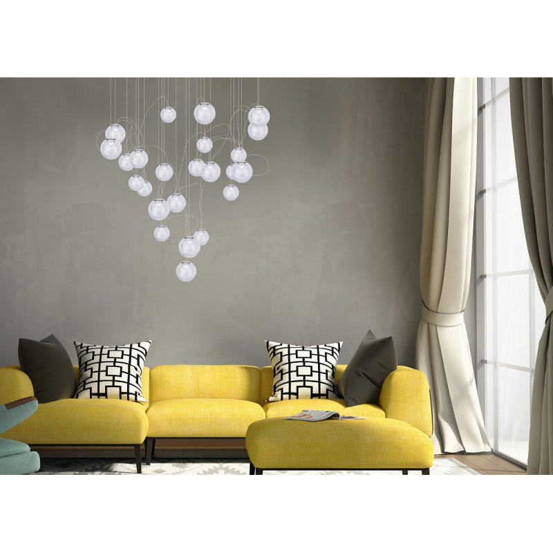 MAXLIGHT P0386 LAMPA WISZĄCA ZOE 24x1,5W CHROMOWA