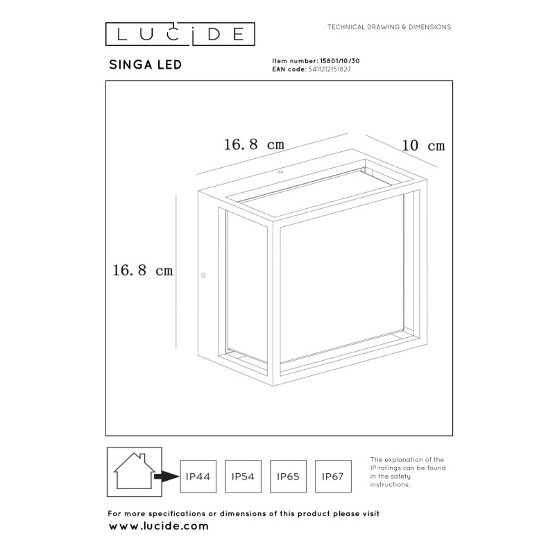 lampa SINGA 15801/10/30 Lucide | Sklep z lampami lampa SINGA 15801/10/30 Lucide | Sklep z lampami