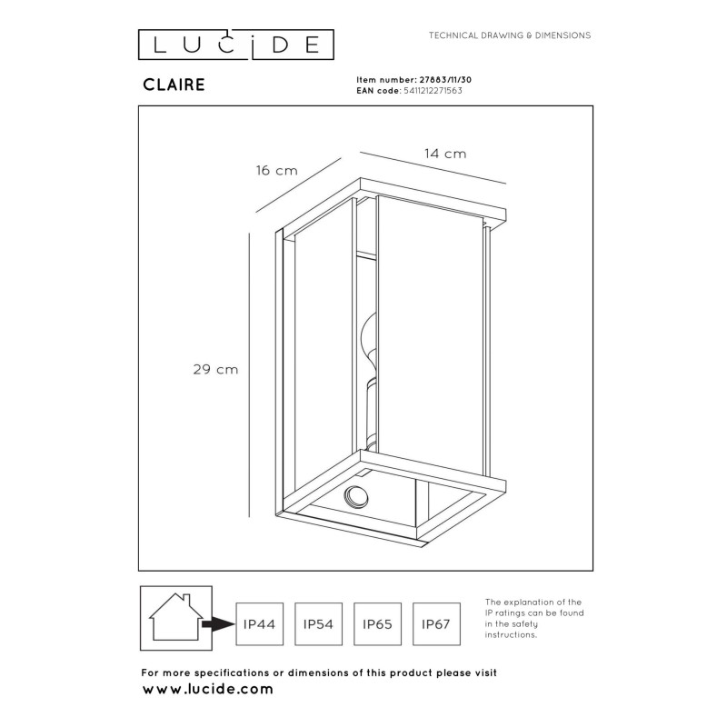 lampa CLAIRE-LED 27883/11/30 Lucide | Sklep z lampami