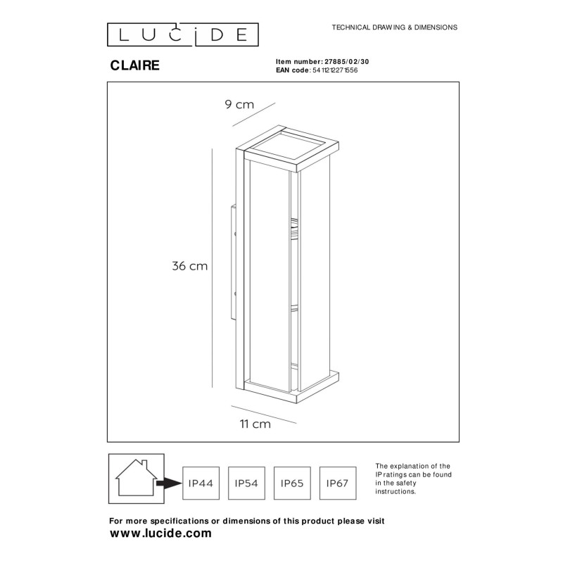 lampa CLAIRE 27885/02/30 Lucide | Sklep z lampami