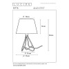 lampa stołowa GITTA 47500/81/17 Lucide | Sklep z lampami