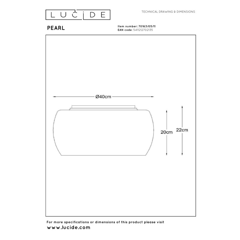 lampa sufitowa PEARL 70163/05/11 Lucide | Sklep z lampami lampa sufitowa PEARL 70163/05/11 Lucide | Sklep z lampami