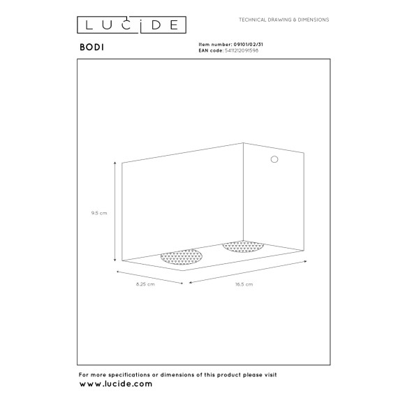 spot BODI 09101/02/31 Lucide | Sklep z lampami spot BODI 09101/02/31 Lucide | Sklep z lampami
