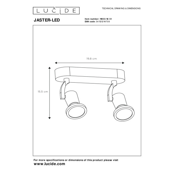 lampa sufitowa JASTER LED 11903/10/31 Lucide | Sklep z lampami lampa sufitowa JASTER LED 11903/10/31 Lucide | Sklep z lampami