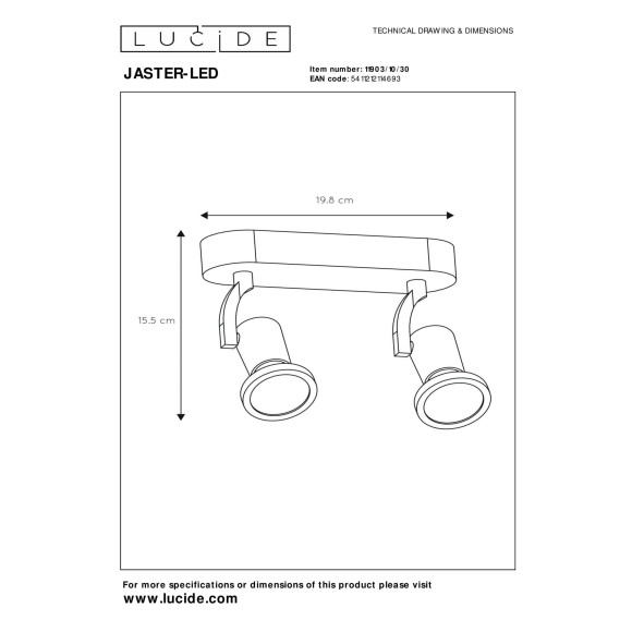 lampa sufitowa JASTER LED 11903/10/30 Lucide | Sklep z lampami lampa sufitowa JASTER LED 11903/10/30 Lucide | Sklep z lampami