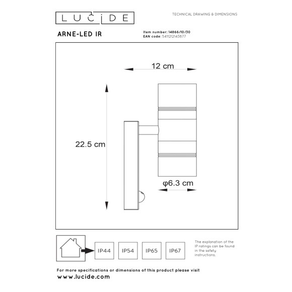 lampa ARNE-LED 14866/10/30 Lucide | Sklep z lampami
