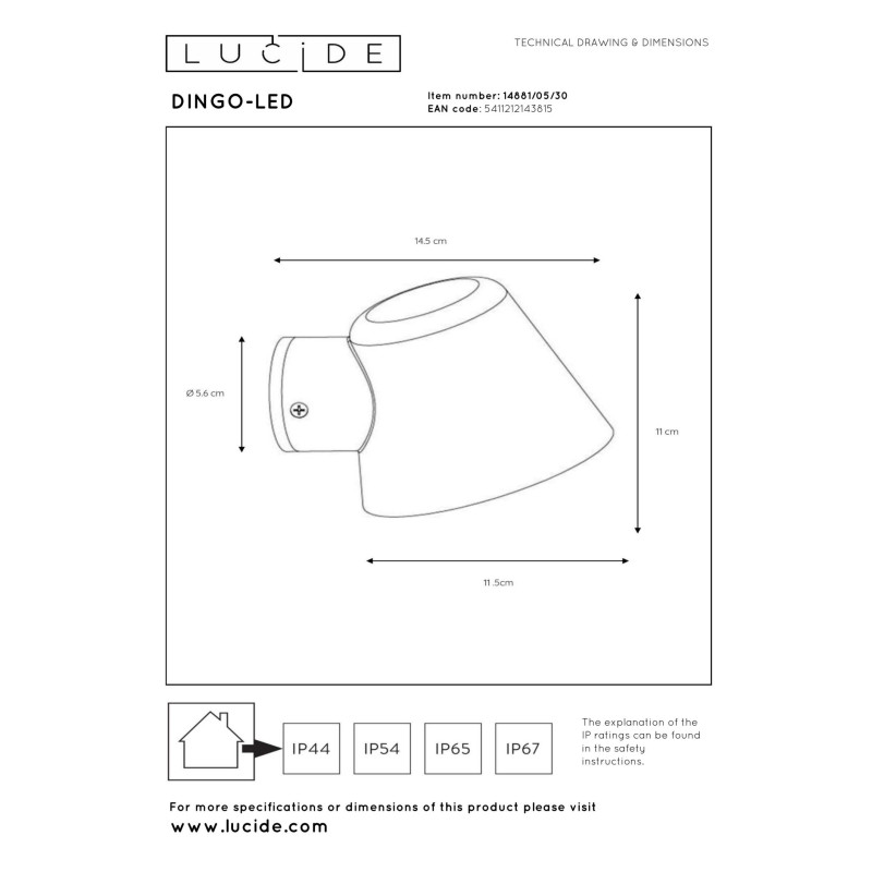 lampa DINGO 14881/05/30 Lucide | Sklep z lampami lampa DINGO 14881/05/30 Lucide | Sklep z lampami