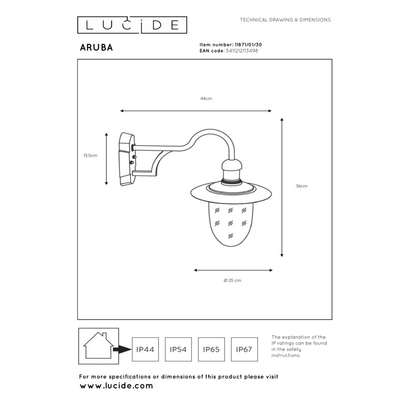 lampa ARUBA 11871/01/30 Lucide | Sklep z lampami lampa ARUBA 11871/01/30 Lucide | Sklep z lampami