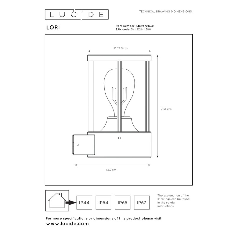 lampa LORI 14893/01/30 Lucide | Sklep z lampami
