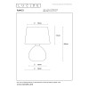 lampa stołowa RAMZI 47506/81/43 Lucide | Sklep z lampami lampa stołowa RAMZI 47506/81/43 Lucide | Sklep z lampami