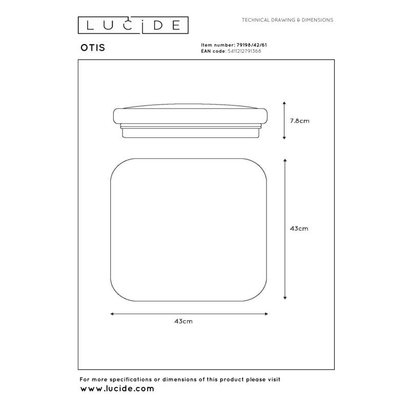 lampa sufitowa OTIS 79198/42/61 Lucide | Sklep z lampami lampa sufitowa OTIS 79198/42/61 Lucide | Sklep z lampami