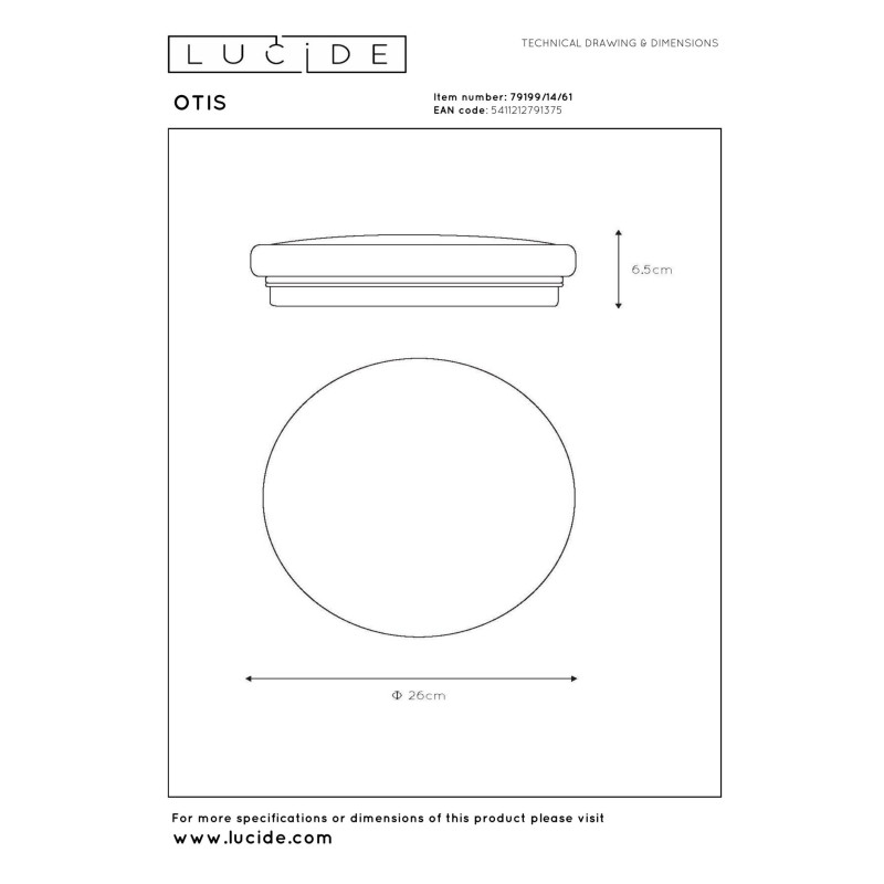 lampa sufitowa OTIS 79199/14/61 Lucide | Sklep z lampami lampa sufitowa OTIS 79199/14/61 Lucide | Sklep z lampami
