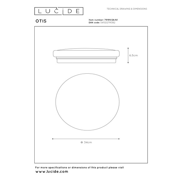 lampa sufitowa OTIS 79199/26/61 Lucide | Sklep z lampami lampa sufitowa OTIS 79199/26/61 Lucide | Sklep z lampami