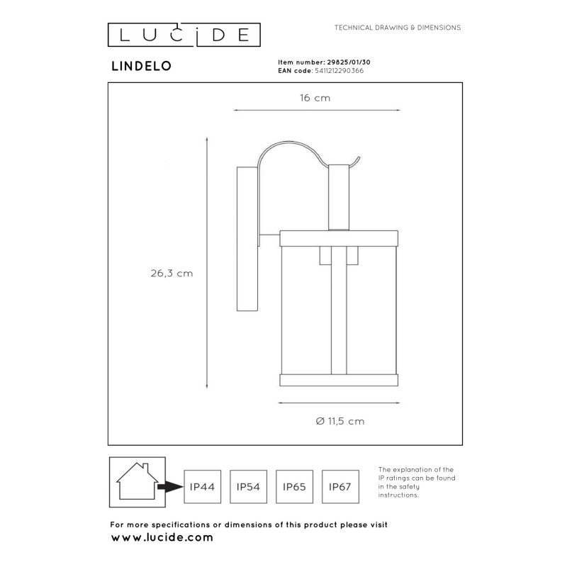 lampa LINDELO 29825/01/30 Lucide | Sklep z lampami