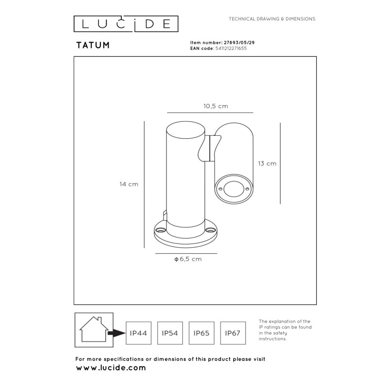 lampa TATUM 27893/05/29 Lucide | Sklep z lampami