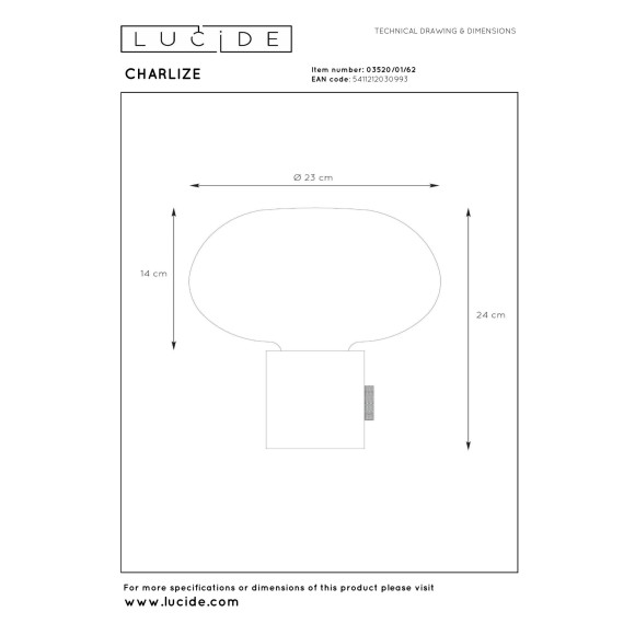 lampa stołowa CHARLIZE 03520/01/62 Lucide | Sklep z lampami lampa stołowa CHARLIZE 03520/01/62 Lucide | Sklep z lampami