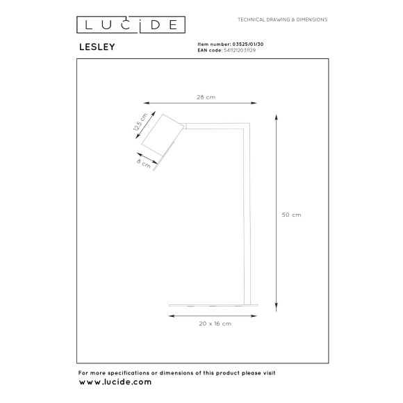 lampa stołowa LESLEY 03525/01/30 Lucide | Sklep z lampami lampa stołowa LESLEY 03525/01/30 Lucide | Sklep z lampami