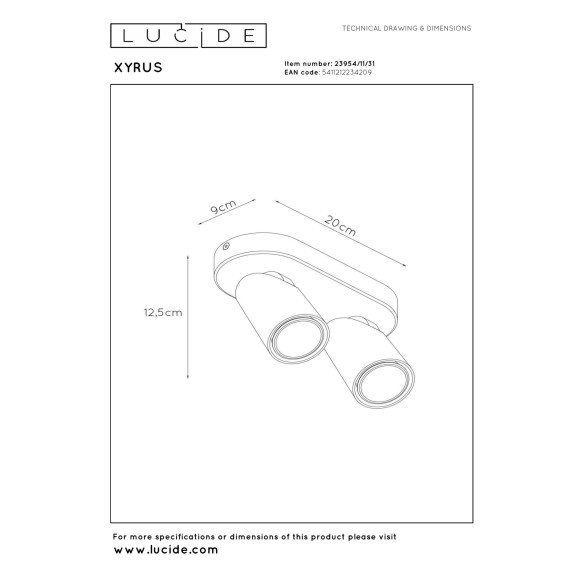 lampa sufitowa XYRUS 23954/11/31 Lucide | Sklep z lampami lampa sufitowa XYRUS 23954/11/31 Lucide | Sklep z lampami