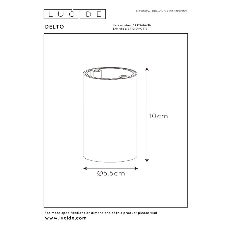 spot DELTO LED 09915/06/36 Lucide | Sklep z lampami spot DELTO LED 09915/06/36 Lucide | Sklep z lampami