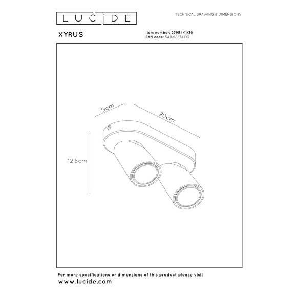 lampa sufitowa XYRUS 23954/11/30 Lucide | Sklep z lampami lampa sufitowa XYRUS 23954/11/30 Lucide | Sklep z lampami