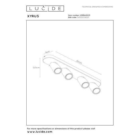lampa sufitowa XYRUS 23954/21/31 Lucide | Sklep z lampami lampa sufitowa XYRUS 23954/21/31 Lucide | Sklep z lampami