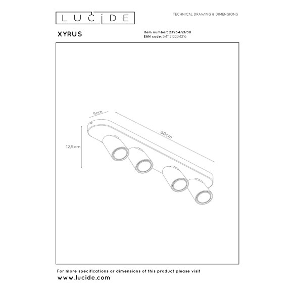 lampa sufitowa XYRUS 23954/21/30 Lucide | Sklep z lampami lampa sufitowa XYRUS 23954/21/30 Lucide | Sklep z lampami