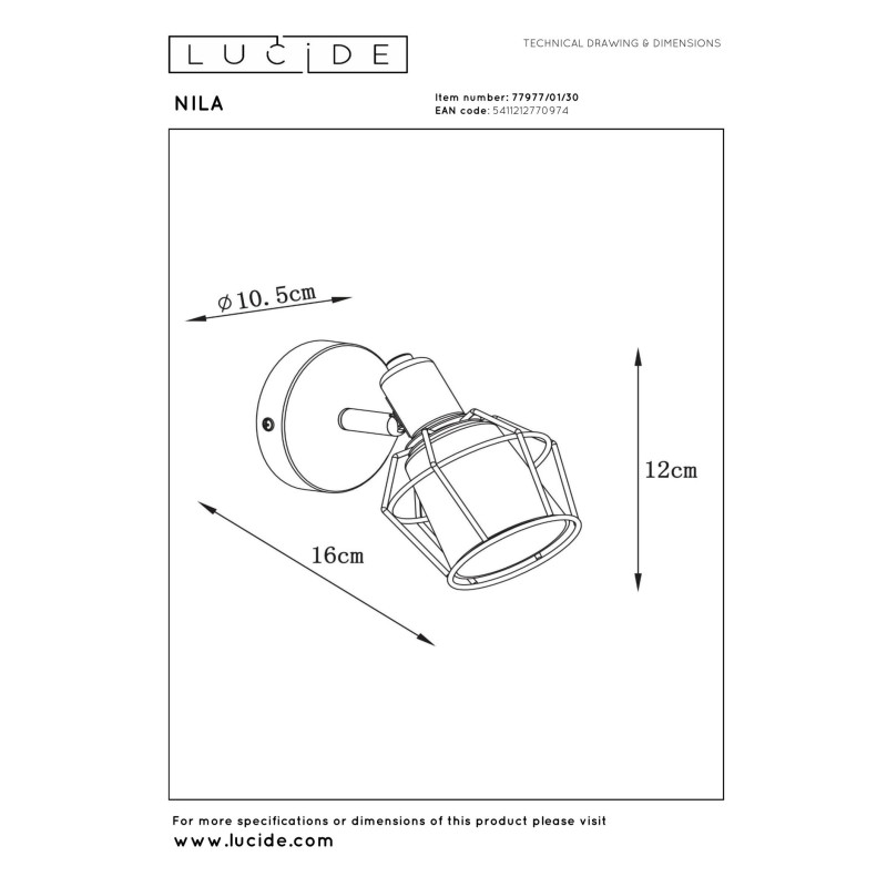 spot NILA 77977/01/30 Lucide | Sklep z lampami spot NILA 77977/01/30 Lucide | Sklep z lampami