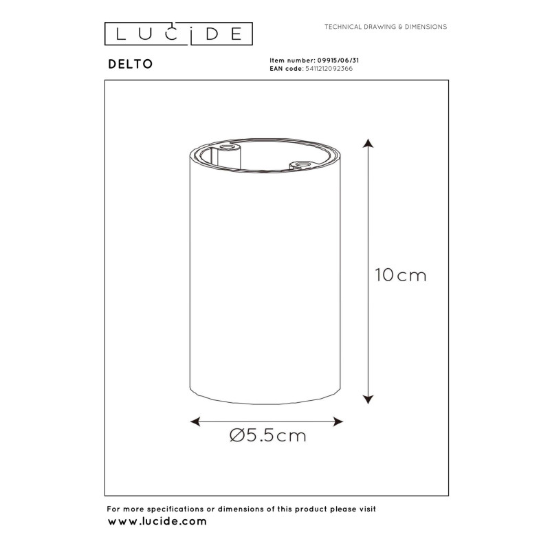 spot DELTO LED 09915/06/31 Lucide | Sklep z lampami spot DELTO LED 09915/06/31 Lucide | Sklep z lampami