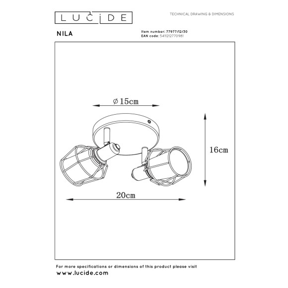 lampa sufitowa NILA 77977/12/30 Lucide | Sklep z lampami lampa sufitowa NILA 77977/12/30 Lucide | Sklep z lampami