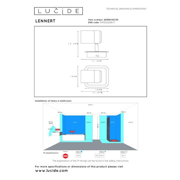 lampa LENNERT 26958/05/30 Lucide | Sklep z lampami lampa LENNERT 26958/05/30 Lucide | Sklep z lampami