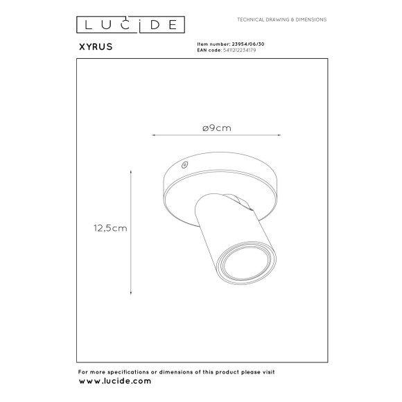 lampa sufitowa XYRUS 23954/06/30 Lucide | Sklep z lampami lampa sufitowa XYRUS 23954/06/30 Lucide | Sklep z lampami