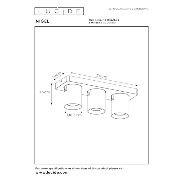 lampa sufitowa NIGEL 09929/15/30 Lucide | Sklep z lampami lampa sufitowa NIGEL 09929/15/30 Lucide | Sklep z lampami