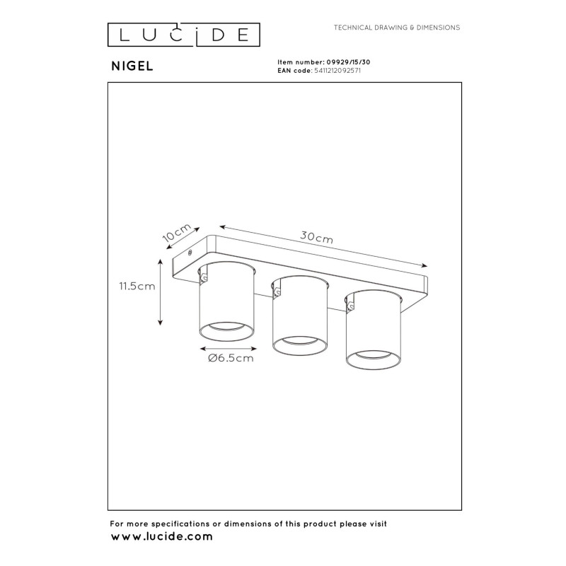 lampa sufitowa NIGEL 09929/15/30 Lucide | Sklep z lampami lampa sufitowa NIGEL 09929/15/30 Lucide | Sklep z lampami