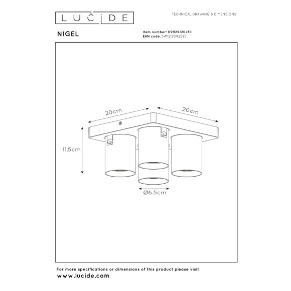 lampa sufitowa NIGEL 09929/20/30 Lucide | Sklep z lampami lampa sufitowa NIGEL 09929/20/30 Lucide | Sklep z lampami