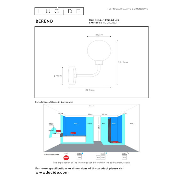 lampa BEREND 30265/01/30 Lucide | Sklep z lampami
