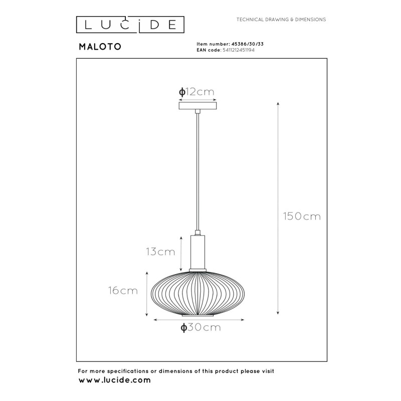 lampa wisząca MALOTO 45386/30/33 Lucide | Sklep z lampami lampa wisząca MALOTO 45386/30/33 Lucide | Sklep z lampami