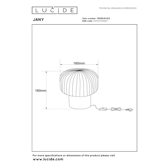 lampa stołowa JANY 78595/01/02 Lucide | Sklep z lampami lampa stołowa JANY 78595/01/02 Lucide | Sklep z lampami