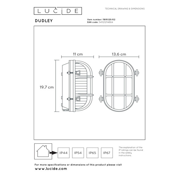 lampa DUDLEY 11891/20/02 Lucide | Sklep z lampami lampa DUDLEY 11891/20/02 Lucide | Sklep z lampami