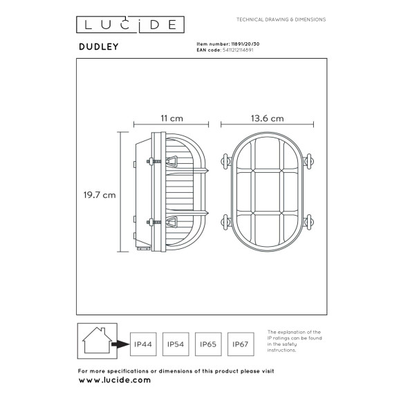 lampa DUDLEY 11891/20/30 Lucide | Sklep z lampami lampa DUDLEY 11891/20/30 Lucide | Sklep z lampami