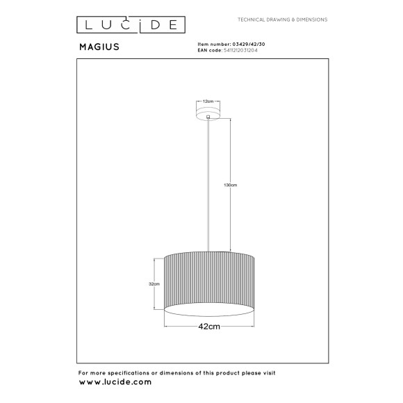 lampa wisząca MAGIUS 03429/42/30 Lucide | Sklep z lampami lampa wisząca MAGIUS 03429/42/30 Lucide | Sklep z lampami