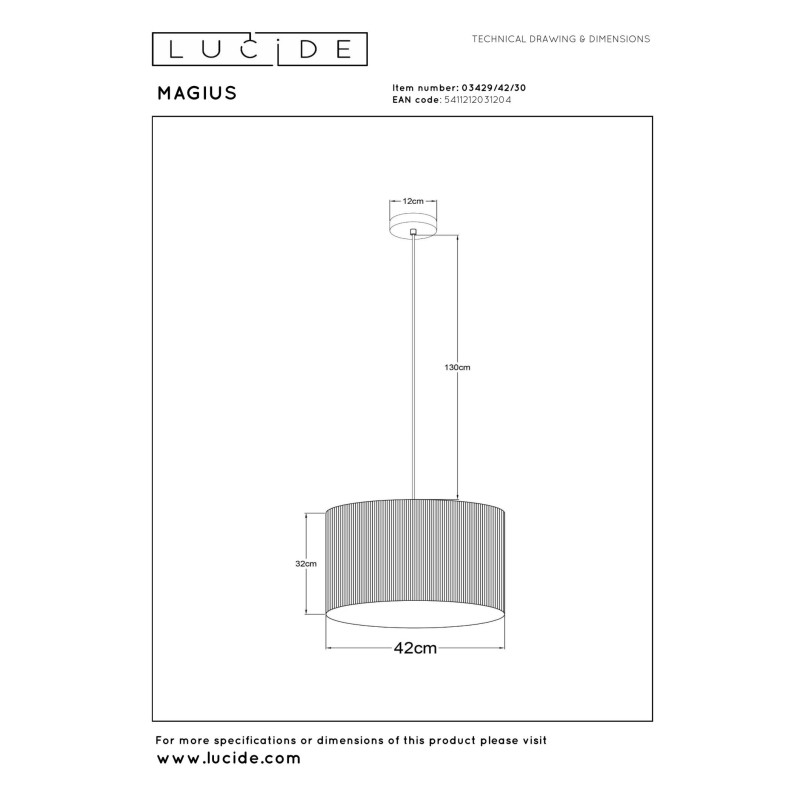 lampa wisząca MAGIUS 03429/42/30 Lucide | Sklep z lampami lampa wisząca MAGIUS 03429/42/30 Lucide | Sklep z lampami