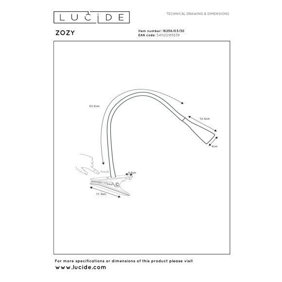 lampa stołowa ZOZY 18256/03/30 Lucide | Sklep z lampami lampa stołowa ZOZY 18256/03/30 Lucide | Sklep z lampami