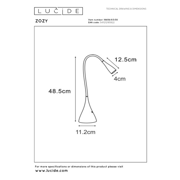 lampa stołowa ZOZY 18656/03/30 Lucide | Sklep z lampami lampa stołowa ZOZY 18656/03/30 Lucide | Sklep z lampami