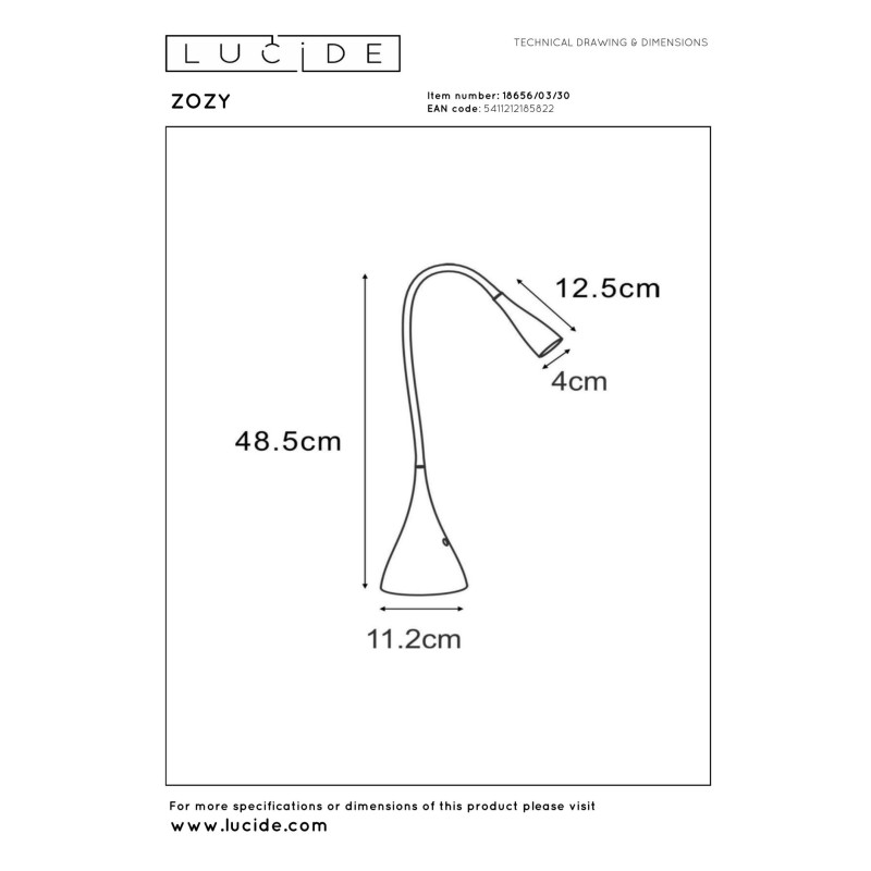 lampa stołowa ZOZY 18656/03/30 Lucide | Sklep z lampami lampa stołowa ZOZY 18656/03/30 Lucide | Sklep z lampami