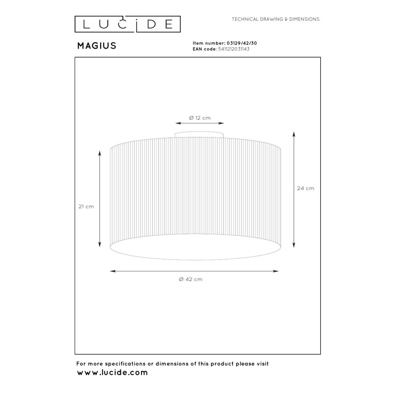 lampa sufitowa MAGIUS 03129/42/30 Lucide | Sklep z lampami lampa sufitowa MAGIUS 03129/42/30 Lucide | Sklep z lampami