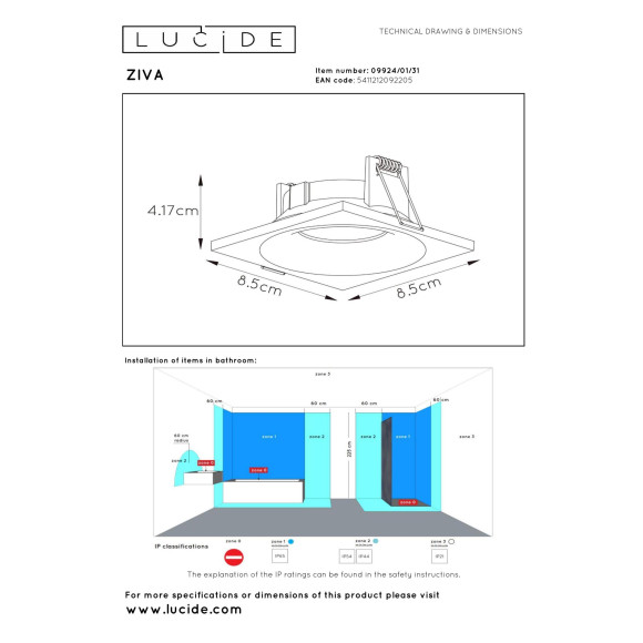 lampa ZIVA 09924/01/31 Lucide | Sklep z lampami lampa ZIVA 09924/01/31 Lucide | Sklep z lampami
