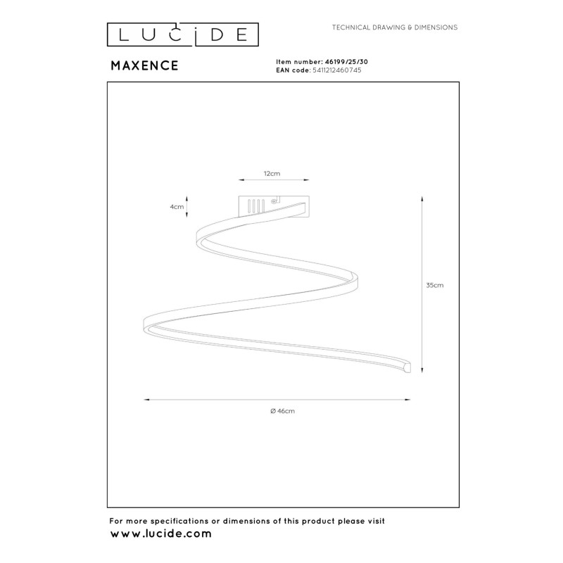 lampa sufitowa MAXENCE 46199/25/30 Lucide | Sklep z lampami
