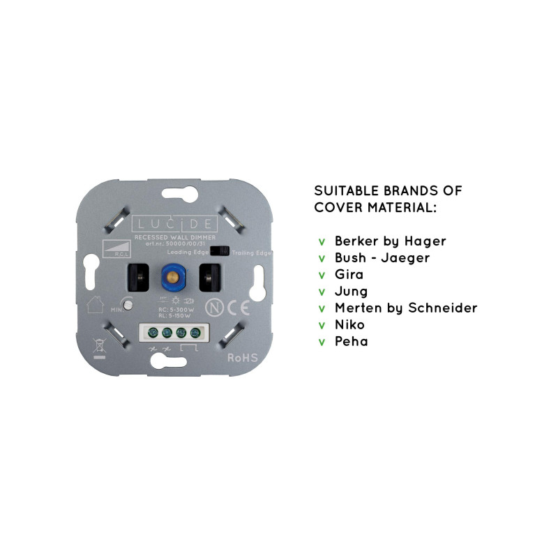 RECESSED WALL DIMMER 50000/00/31